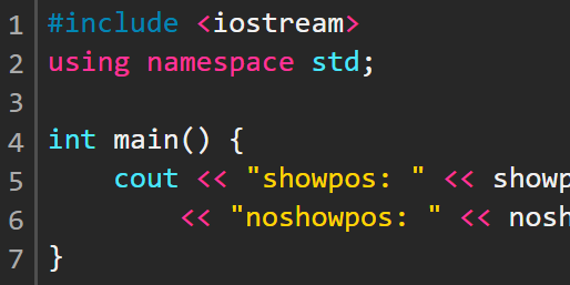 [C언어/C++] std::showpos, std::noshowpos