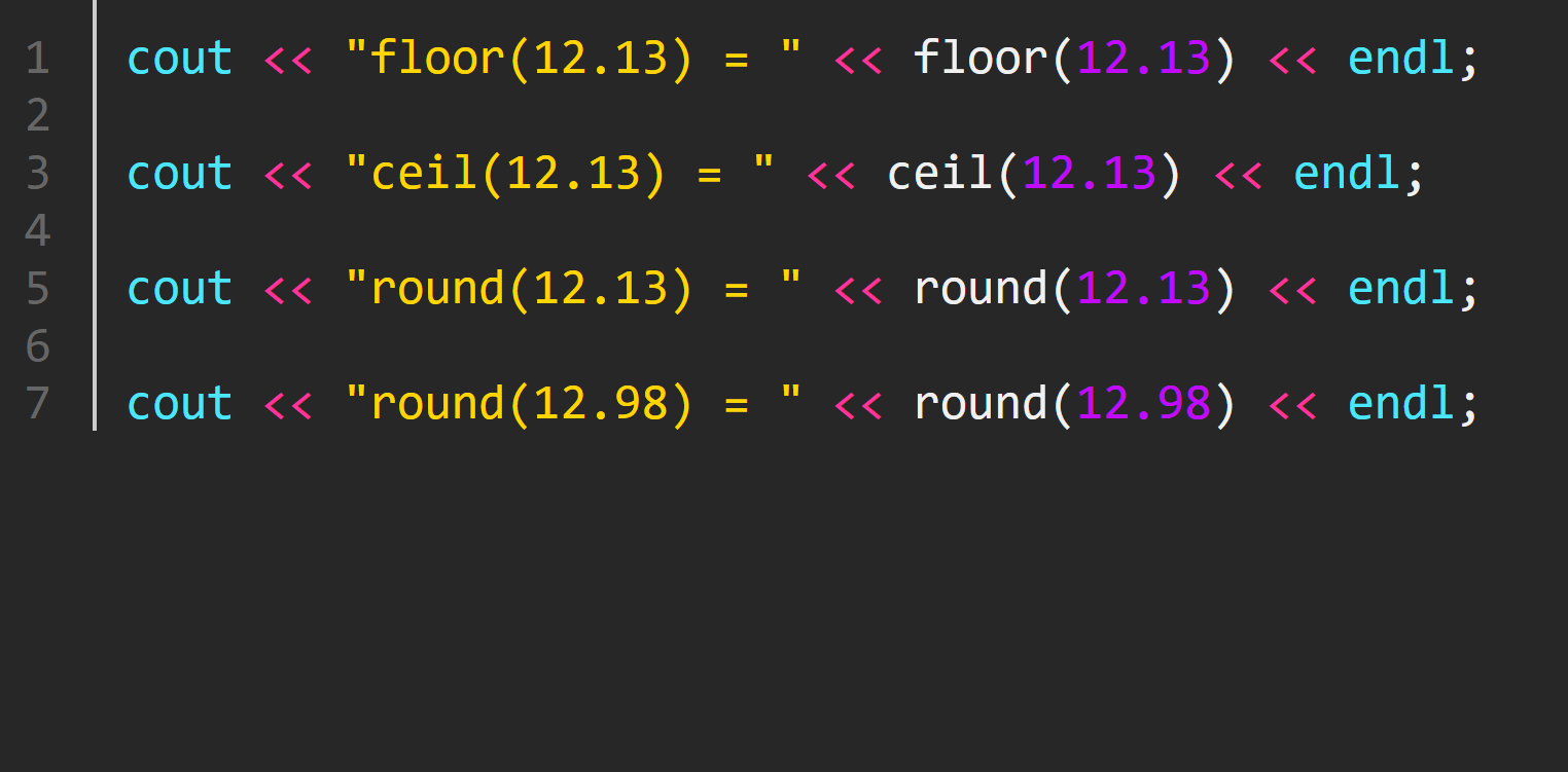 [C언어/C++] ceil(), floor(), round() 올림, 내림, 반올림 처리하는 함수들